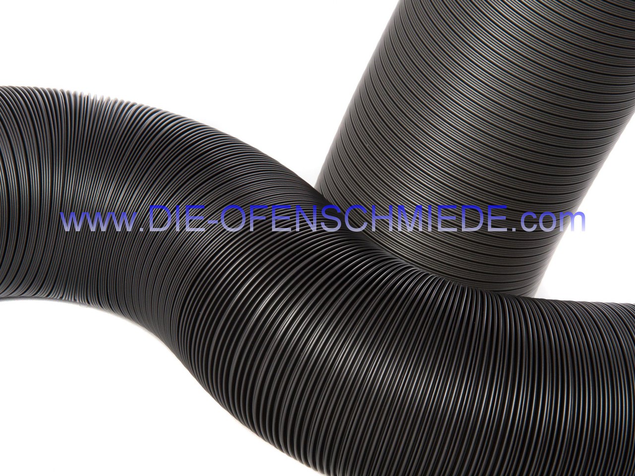 Aluflexrohr Therm Flex schwarz für Außenluftanschluss, isoliert, 0,75 m, Ø 100 mm